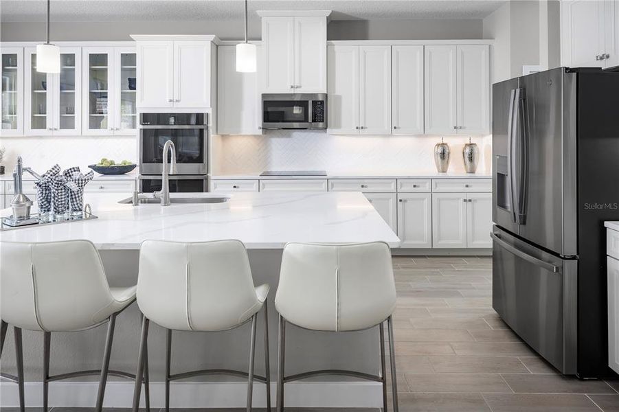 Furnished interior view inside a new home in The Palms at Venetian Bay, New Smyrna Beach (Image 8). Furnished interior view inside a new home in The Palms at Venetian Bay, New Smyrna Beach (Image 8).