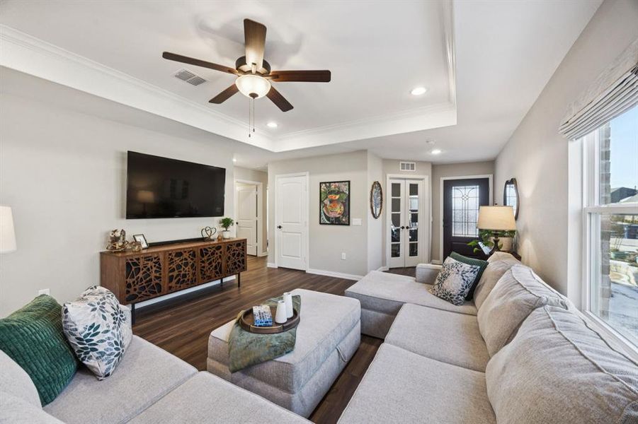Furnished interior view inside a new home in , McKinney (Image 14).