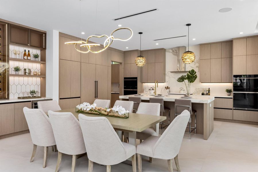 Furnished interior view inside a new home in , Boca Raton (Image 15). Furnished interior view inside a new home in , Boca Raton (Image 15).