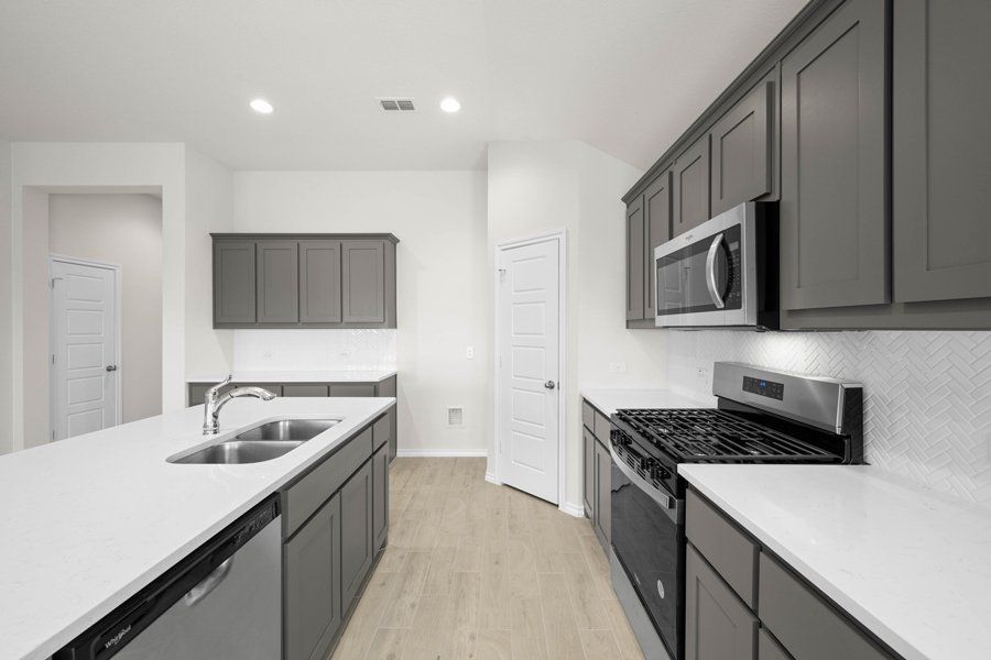 Representative exterior photo of a completed home built from the Cheyenne by Impression Homes in ValleyBrooke, Mesquite, TX (Image 7).