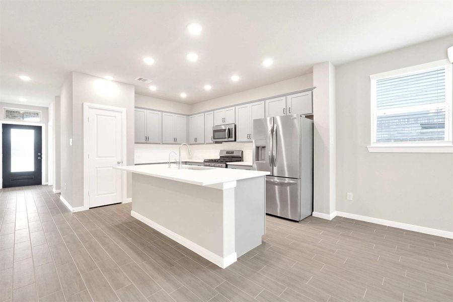 Extended counter top for additional seating