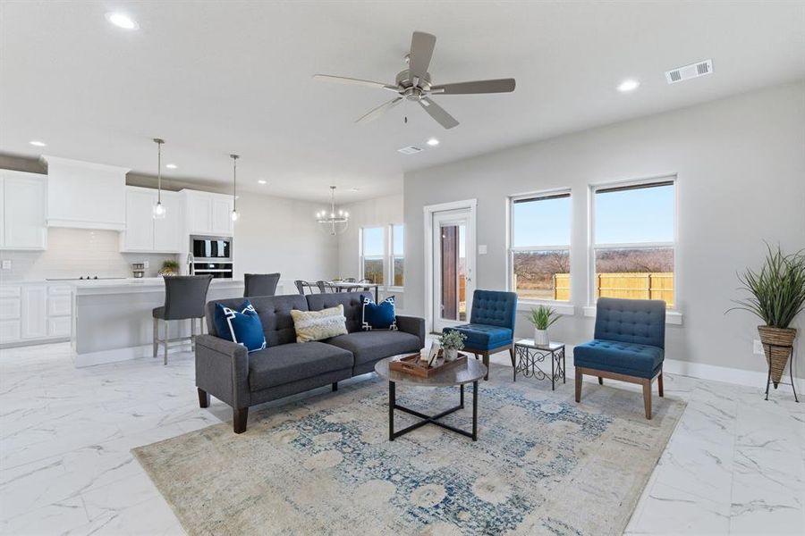Furnished interior view inside a new home in , Bridgeport (Image 32).