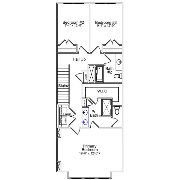2D floor plan layout of this home in Edwards Station, Taylors, SC (Image 3). 2D floor plan layout of this home in Edwards Station, Taylors, SC (Image 3).
