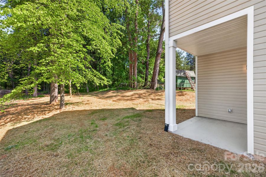 Exterior details and patio area of a home in , Mooresville (Image 4).