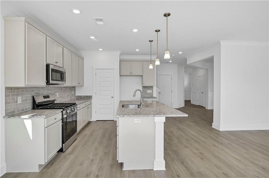 Furnished interior view inside a new home in Villas at Dawsonville, Dawsonville (Image 3).