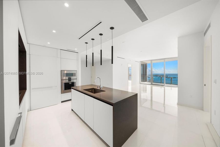 Furnished interior view inside a new home in , Miami (Image 9).