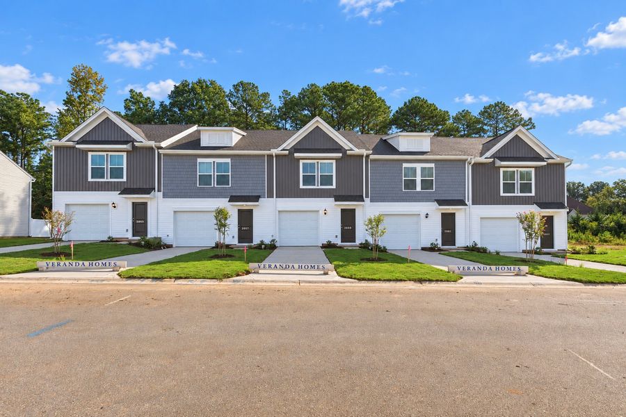 Front exterior of a new home in Trenton Place, Roebuck, SC, highlighting curb appeal (Image 20).