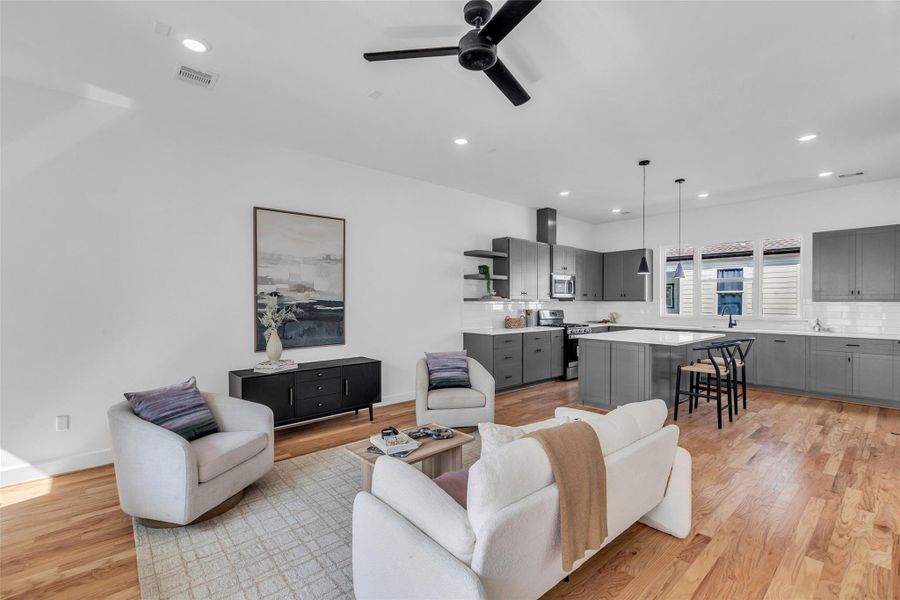 Enjoy the open-concept living space and minimalist aesthetic, perfect for a contemporary home. Enjoy the open-concept living space and minimalist aesthetic, perfect for a contemporary home.