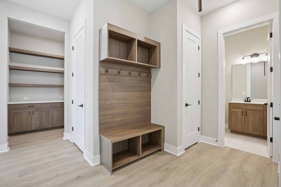 Furnished interior view inside a new home in 6 Creeks, Kyle (Image 30).