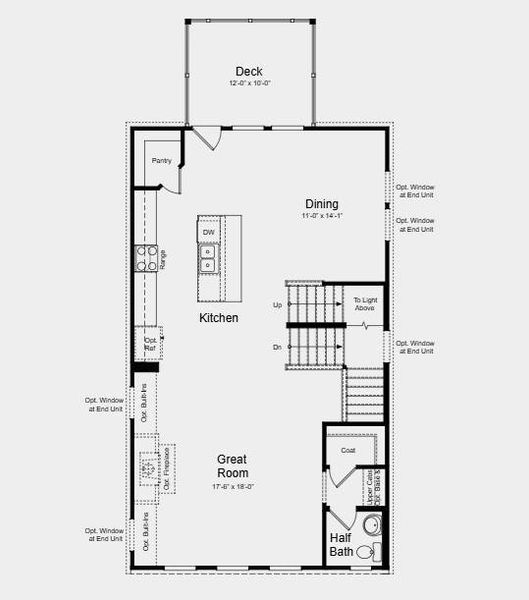 2D floor plan layout of this home in Auburn Glen, Dacula, GA (Image 2).