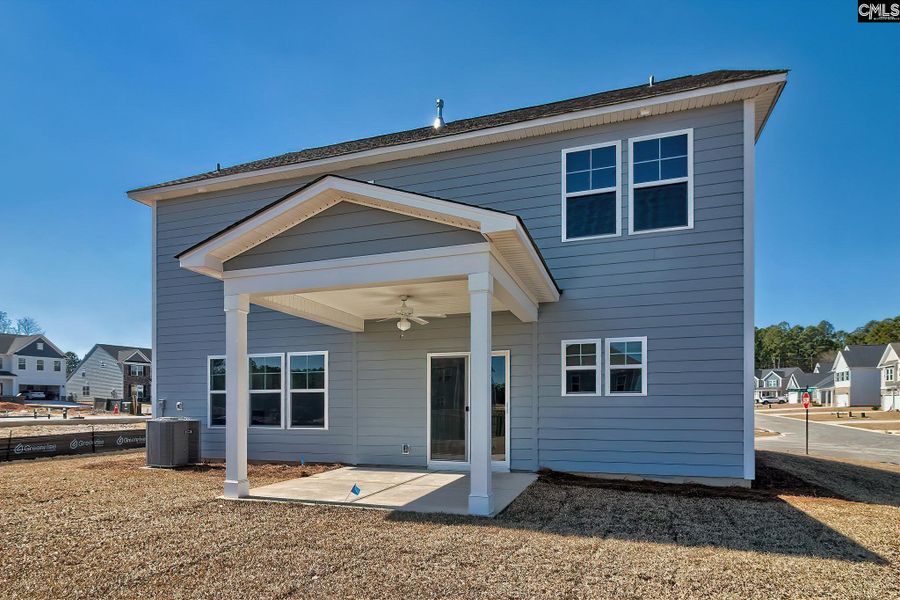 Front exterior of a new home in Cottages at Roofs Pond, West Columbia, SC, highlighting curb appeal (Image 22).