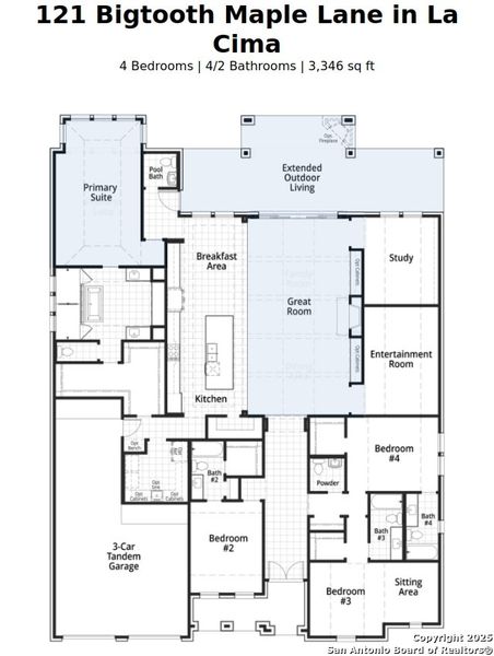 2D floor plan layout of this home in , San Marcos, TX (Image 4).