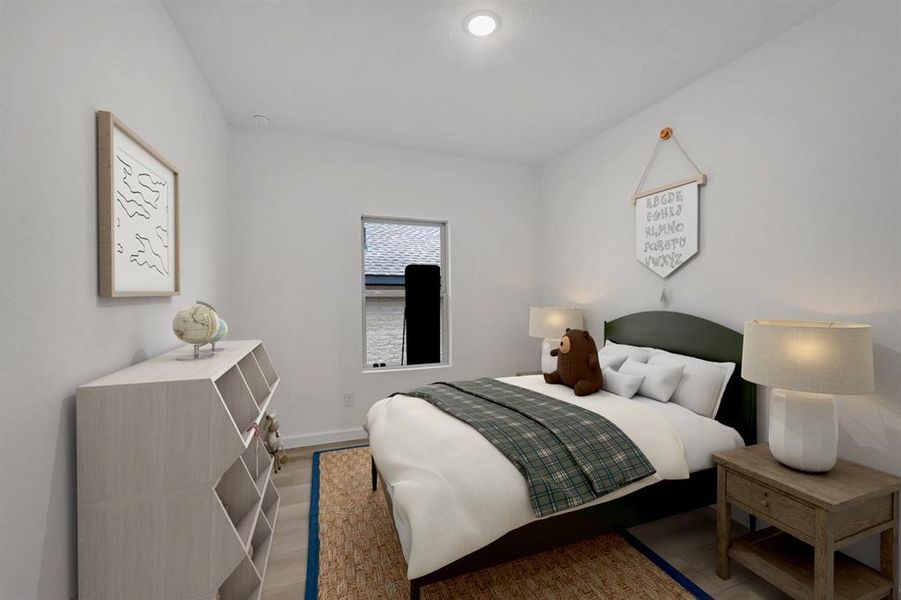 Furnished interior view inside a new home in Aspire at Noble Ridge, Howe (Image 10).