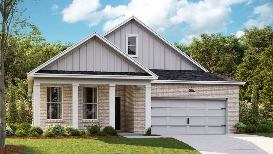 Representative exterior photo of a completed home built from the Bristol MF by D.R. Horton in Harvest Point, Spring Hill, TN (Image 2).