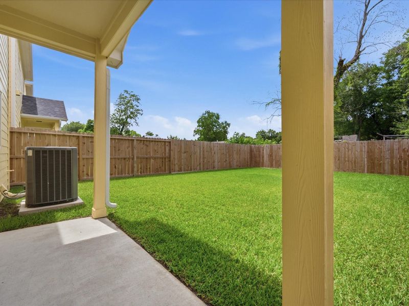 Covered outdoor living space extends the home's functionality and provides the perfect spot to relax outdoors. Covered outdoor living space extends the home's functionality and provides the perfect spot to relax outdoors.