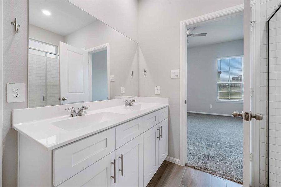 Furnished interior view inside a new home in Heritage Village, Haltom City (Image 10).