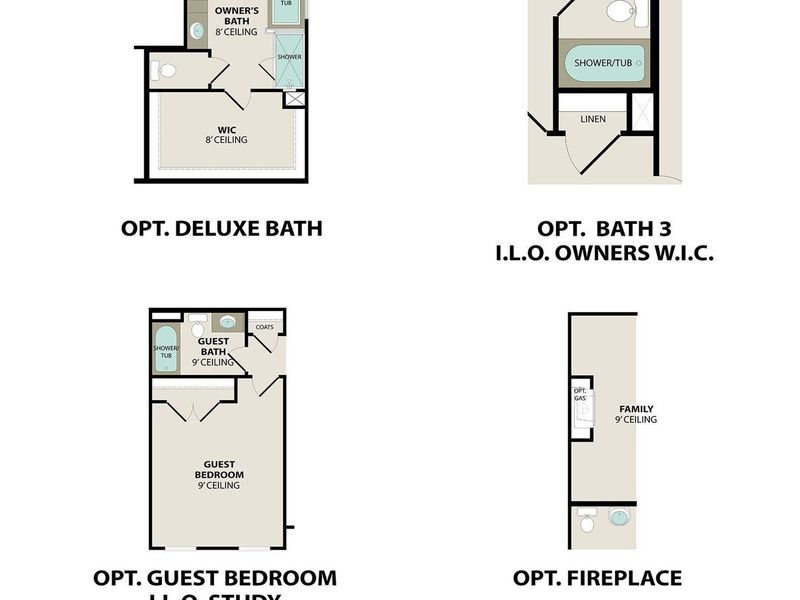 2D floor plan layout of this home in Woods Crossing, Gallatin, TN (Image 7).