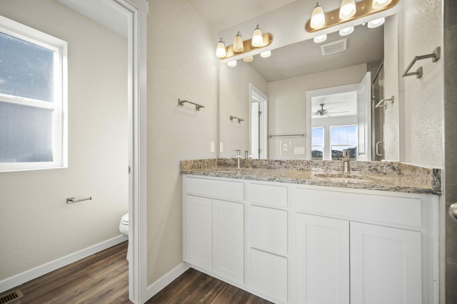Representative furnished interior of a home built from the Palmer by View Homes in Aspen Meadows – Townhomes, Colorado Springs (Image 14).