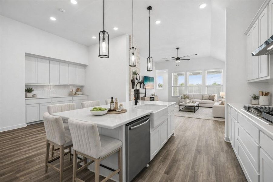 Furnished interior view inside a new home in , Aubrey (Image 9).