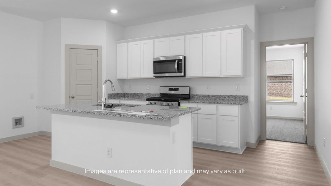 Furnished interior view inside a new home in Allen Farms, Lubbock (Image 3).