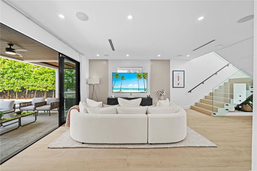 Furnished interior view inside a new home in , Miami (Image 20).
