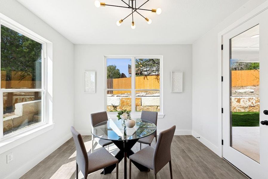 Furnished interior view inside a new home in , Lago Vista (Image 12). Furnished interior view inside a new home in , Lago Vista (Image 12).