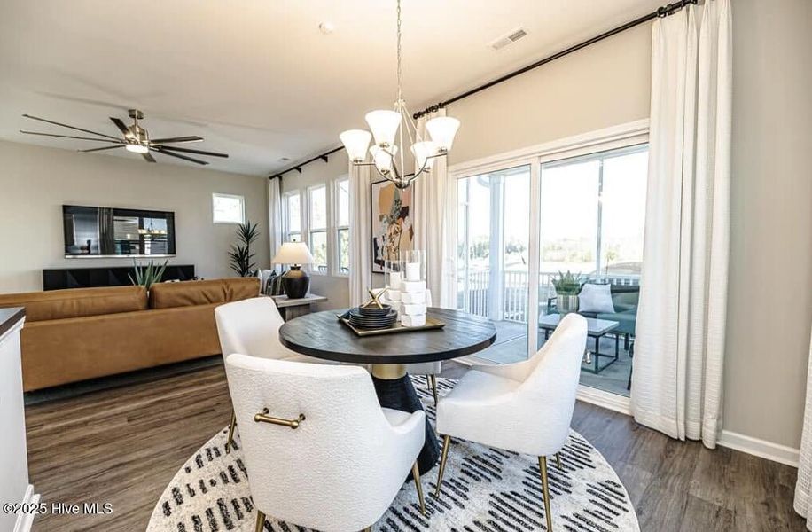 Furnished interior view inside a new home in Coastal Haven, Leland (Image 13).