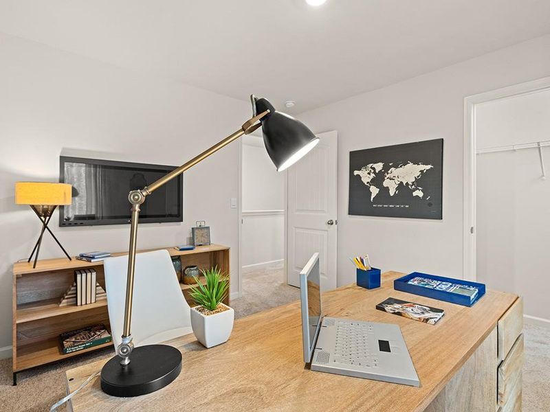 Furnished interior view inside a new home in Oaks at Cedar Grove, Fairburn (Image 25).