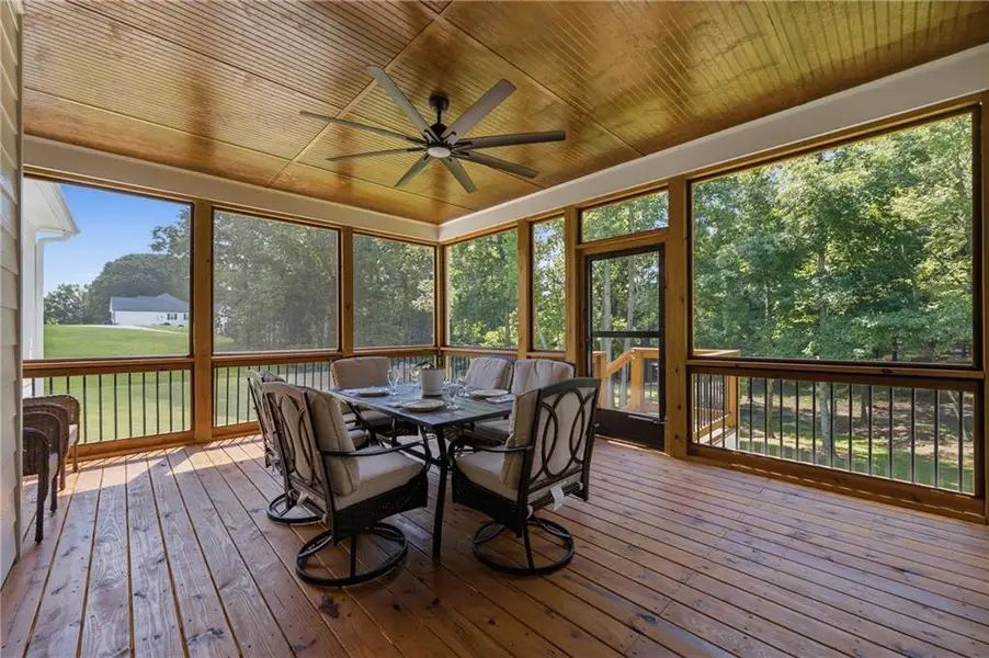 Exterior details and patio area of a home in , Dawsonville (Image 30).