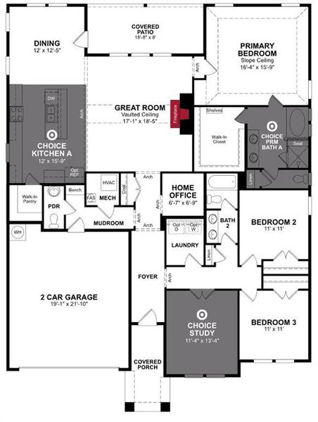 Beazer Homes Heath Golf and Yacht Club Stockdale Floorplan.