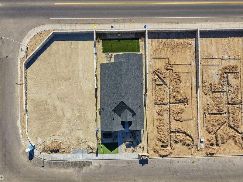 Site preparation for future homes built from the Valencia by Hakes Brothers in Verdancia, El Paso (Image 32).