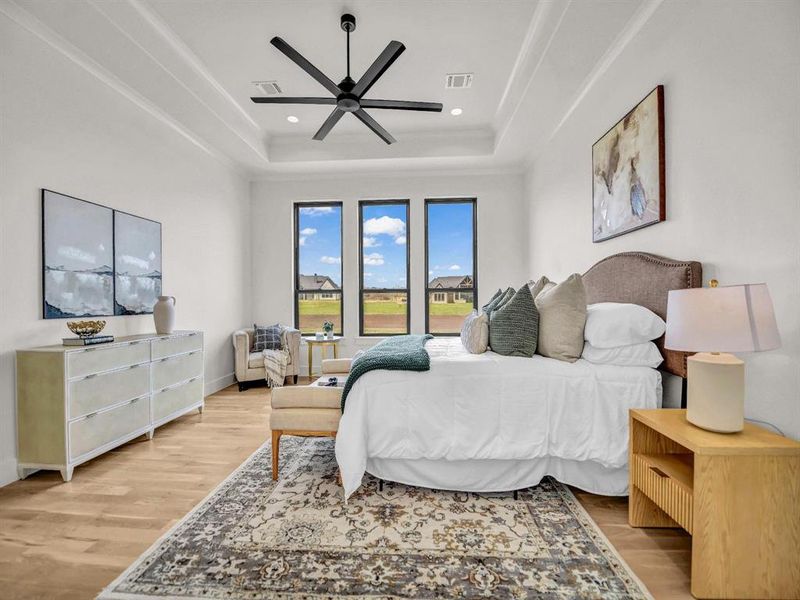 Furnished interior view inside a new home in , Aledo (Image 28).