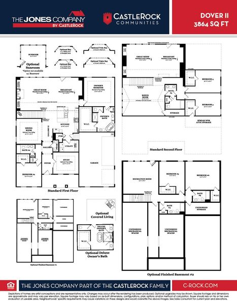 2D floor plan layout of this home in Belvoir, Fairview, TN (Image 2).