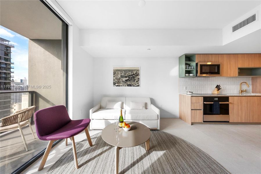 Furnished interior view inside a new home in , Miami (Image 6).