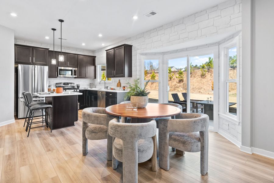 Representative furnished interior of a home built from the Greenbriar by Fischer Homes in Sage Woods, Dallas (Image 19).