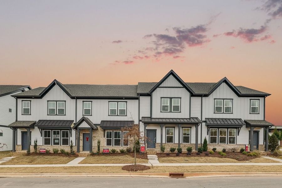 Representative exterior photo of a completed home built from the Aspen by Taylor Morrison in Terraces at the Exchange, Indian Land, SC (Image 2). Representative exterior photo of a completed home built from the Aspen by Taylor Morrison in Terraces at the Exchange, Indian Land, SC (Image 2).