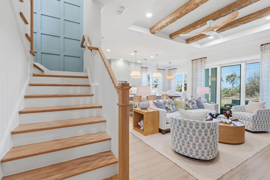 Representative furnished interior of a home built from the Amelia by SeaGate Homes in Beachview Cove, Ormond Beach (Image 12).