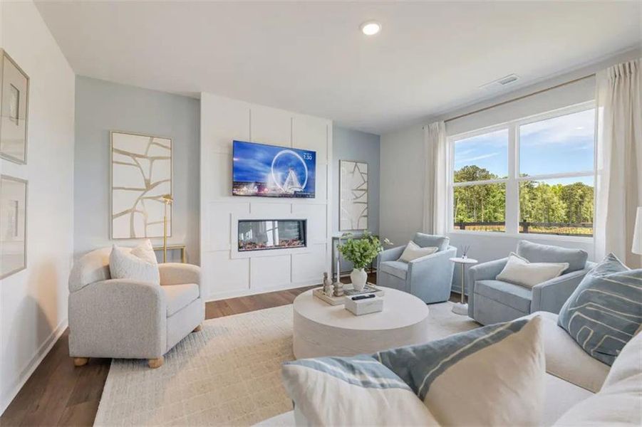 Furnished interior view inside a new home in Hawthorne Reserve, Dallas (Image 8).