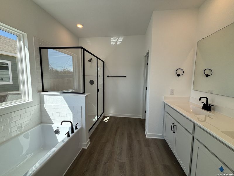 Furnished interior view inside a new home in The Summit at Saddlebrook Ranch 55's, Schertz (Image 8).