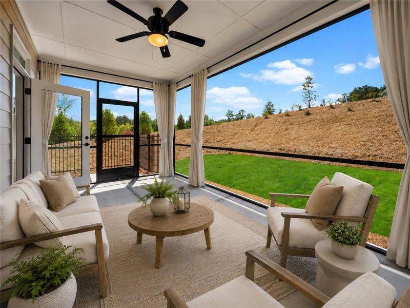 Exterior details and patio area of a home in Echols Farm, Hiram (Image 24).