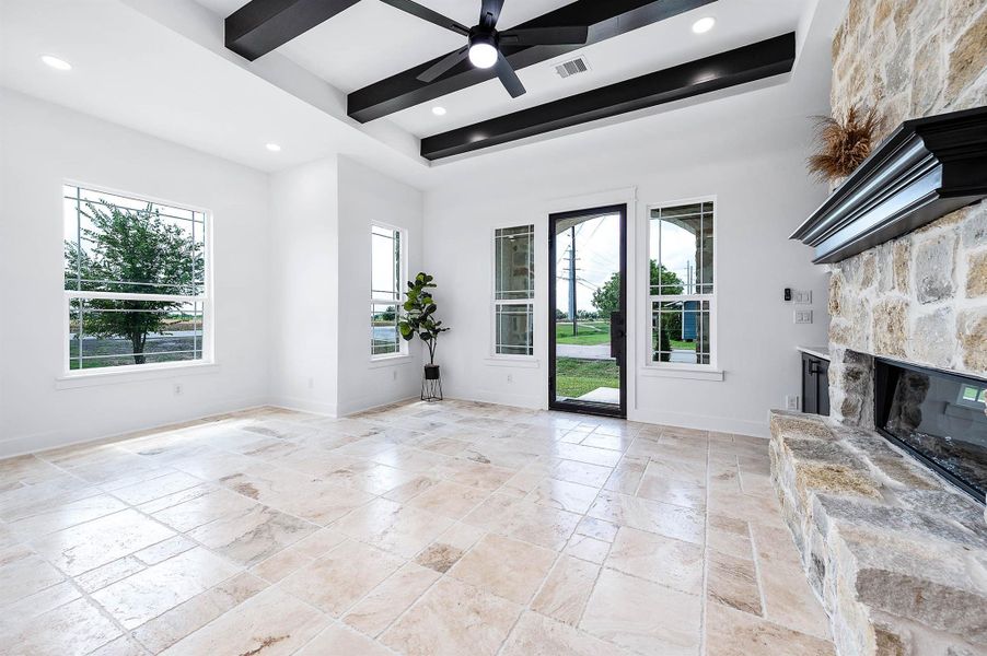 Furnished interior view inside a new home in , Needville (Image 11).
