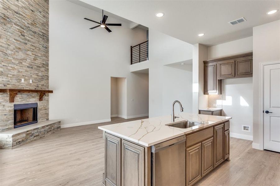 Furnished interior view inside a new home in Mockingbird Hills 60-65, Joshua (Image 13).