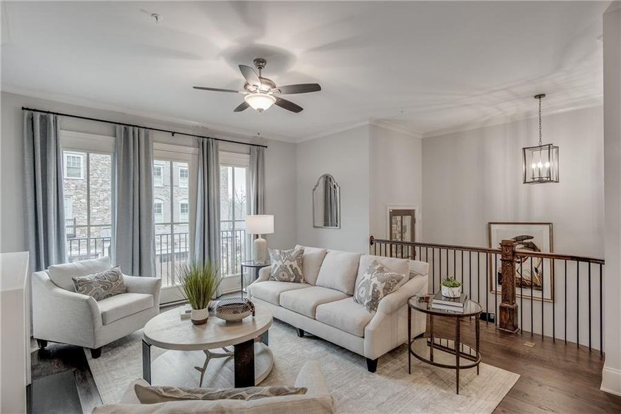 Furnished interior view inside a new home in Laurel View, Suwanee (Image 46).