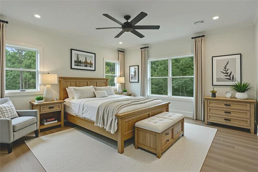 Furnished interior view inside a new home in , Canton (Image 18).