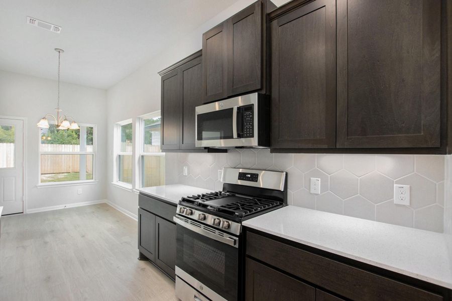 Furnished interior view inside a new home in , Bay City (Image 13).
