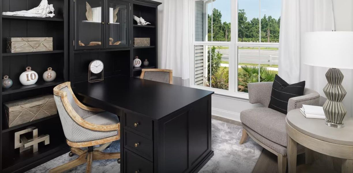 Furnished interior view inside a new home in Sea Island Preserve, Johns Island (Image 9).