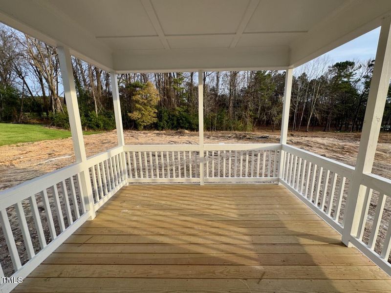 Rear Covered Deck