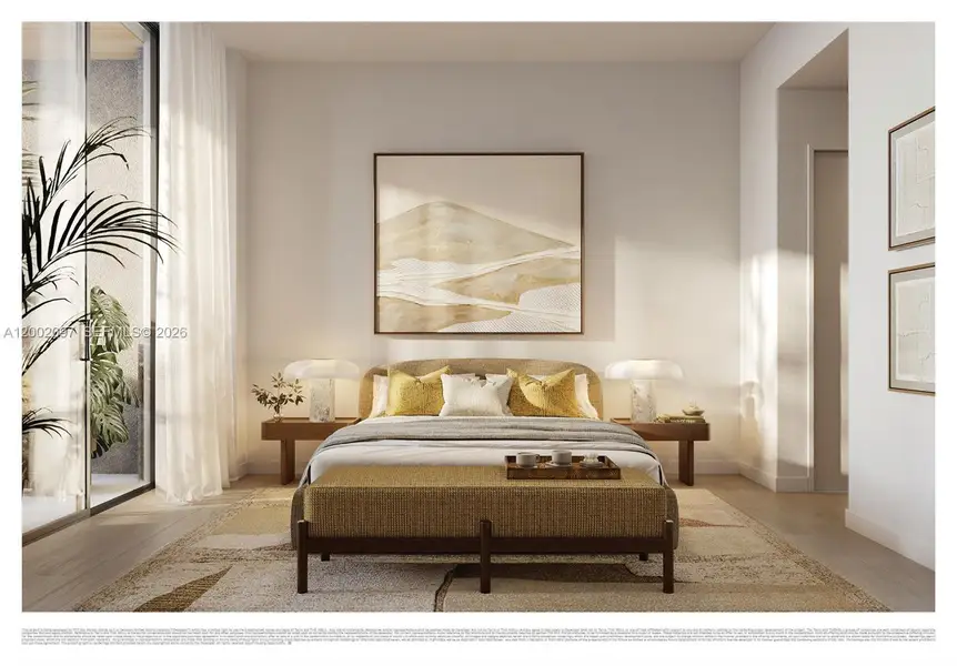 Furnished interior view inside a new home in , Miami (Image 7).