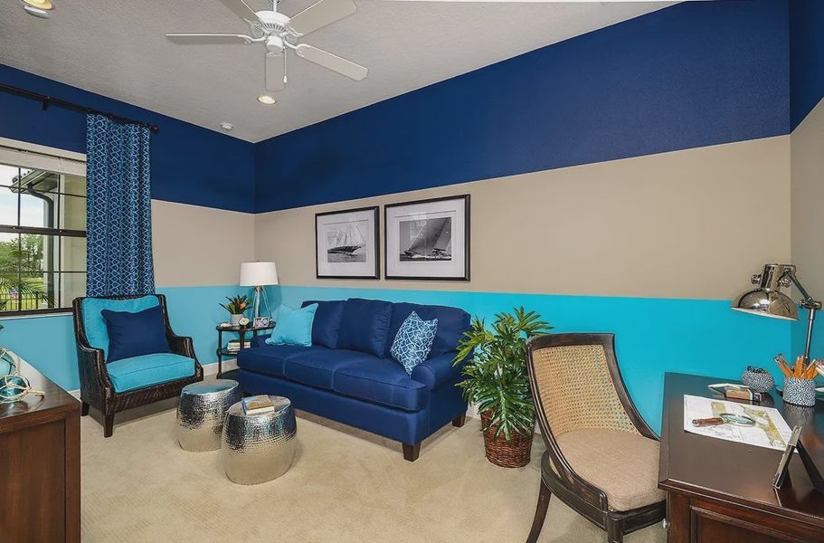 Representative furnished interior of a home built from the Sea Mist by Neal Communities in SkySail, Naples (Image 5).