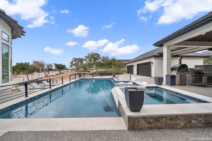 Exterior details and patio area of a home in , New Braunfels (Image 31).